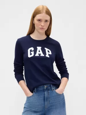 Dámske tričko GAP CREW LONGSLEEVE TEE 846968-03 NAVY UNIFORM