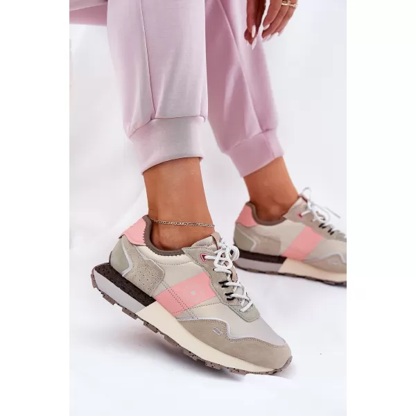  Dámske tenisky BIG STAR RR274243 PINK / GREY Big Star Shoes 