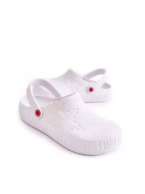 Pánske šľapky BIG STAR II175003 WHITE Big Star Shoes