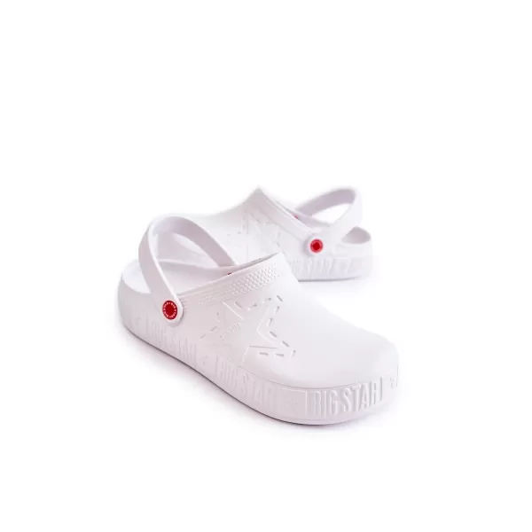  Pánske šľapky BIG STAR II175003 WHITE Big Star Shoes 