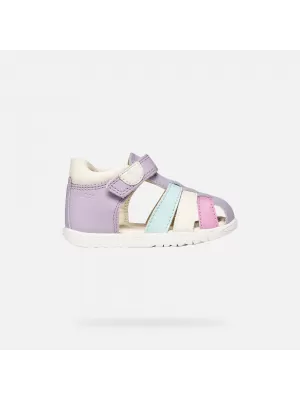 Dievčatá prvé kroky GEOX SANDAL MACCHIA B254WB08502C8888 FIALOVÁ
