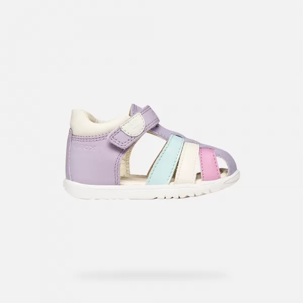  Dievčatá prvé kroky GEOX SANDAL MACCHIA B254WB08502C8888 FIALOVÁ 