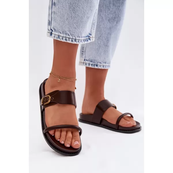  Dámske šľapky BOTO SARILISSE 41610 BROWN 
