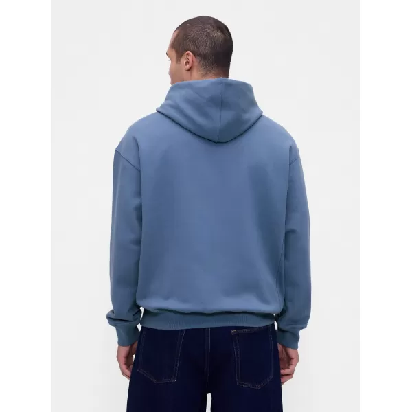  Pánska mikina GAP LOGO PULLOVER HOODIE 781237-01 CORNFLOWER 