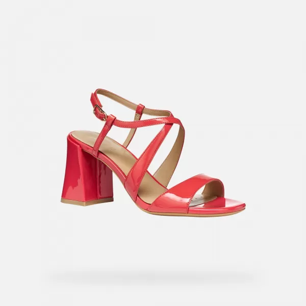  Dámske sandále GEOX NEW ERAKLIA 80 T01 G012895 ČERVENÁ 
