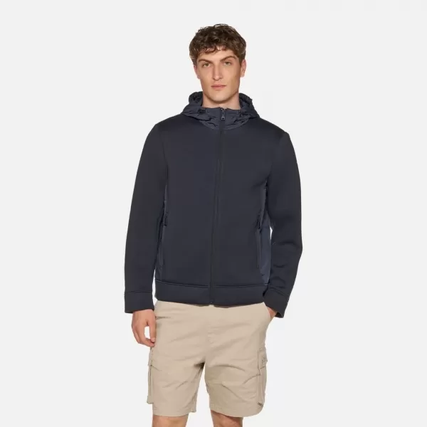  Pánsky sveter GEOX SWEATER G012321 TMAVO MODRÁ 