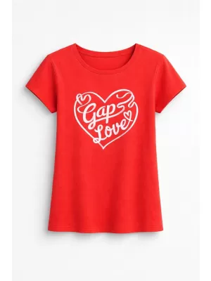 Detské tričko GAP TEE 853562-03 MODERN RED