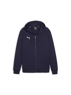 Detská mikina PUMA TEAMGOAL CASUALS HOODED JKT 658596_06 PUMA NAVY/PUMA WHITE