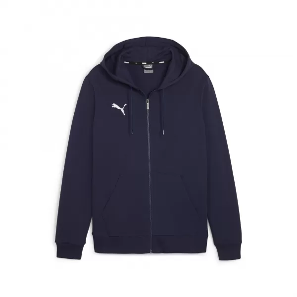  Detská mikina PUMA TEAMGOAL CASUALS HOODED JKT 658596_06 PUMA NAVY/PUMA WHITE 