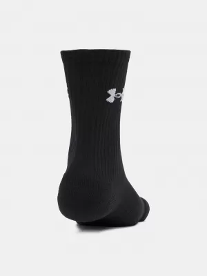 Ponožky UNDER ARMOUR PERFORMANCE COTTON 3P CRW 6009685-008 ČIERNA