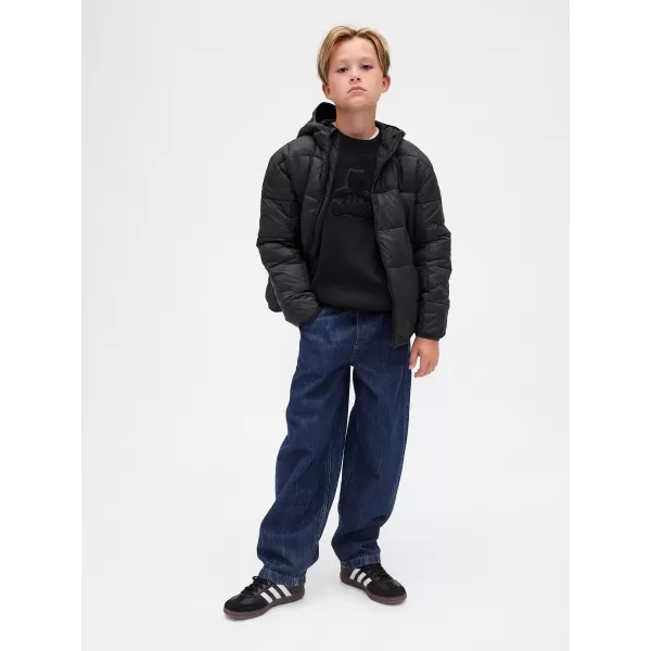  Detská mikina GAP CREW RELAXED SWEATSHIRT 844233-00 BLACK 