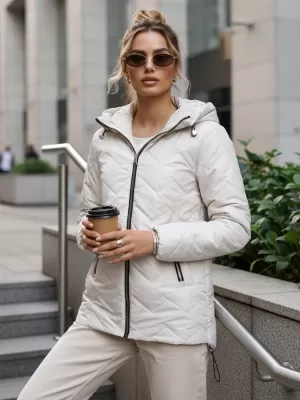 Dámska bunda DSTREET TY5610 SVETLO ŠEDÁ