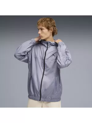 Pánska vetrovka PUMA ESS RELAXED WINDBREAKER 684626_65 ŠEDÁ OBLOHA