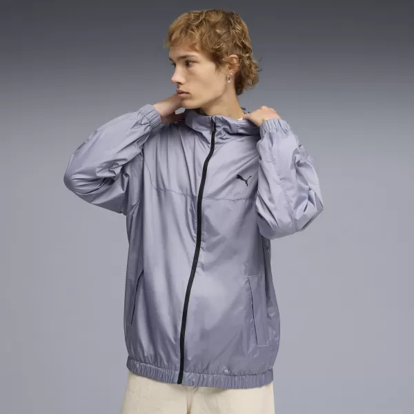  Pánska vetrovka PUMA ESS RELAXED WINDBREAKER 684626_65 ŠEDÁ OBLOHA 