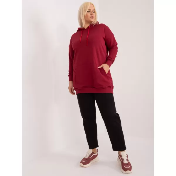  Dámska mikina BASIC FEEL GOOD RV-BL-6338.19X BURGUNDY 