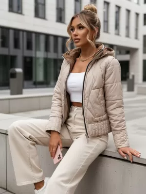 Dámska bunda DSTREET TY4206 HNEDÁ