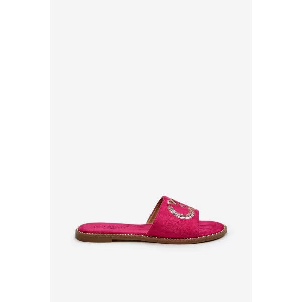  Dámske žabky S.BARSKI KV27-052 FUCHSIA 