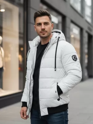 Pánska bunda DSTREET TX5096 BIELA