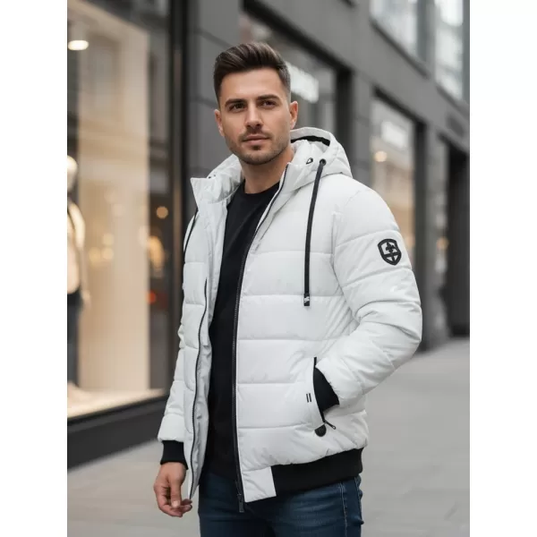  Pánska bunda DSTREET TX5096 BIELA 