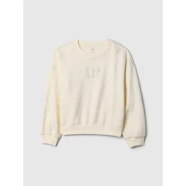  Detská mikina GAP LOGO SWEATSHIRT 628718-01 IVORY FROST 