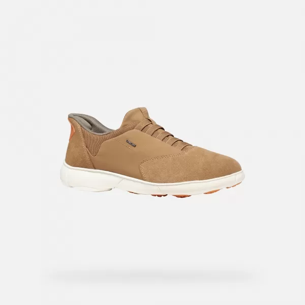  Pánske tenisky GEOX NEBULA 2.0 PLUS FAST IN G014417 HNEDÁ 