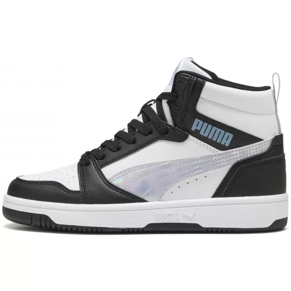  Dámske topánky PUMA REBOUNDV6MIDSPACEBELLEJR 402768-02 PUMA ČIERNA/LILA CRUSH/BIELA 