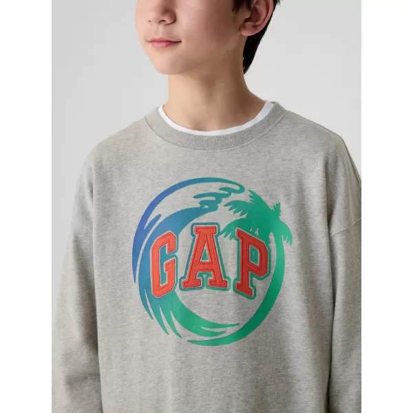  Detská mikina GAP LOGO SWEATSHIRT 406762-00 LIGHT HEATHER GREY 