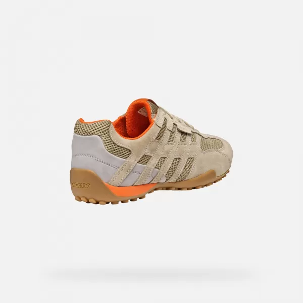  Pánske tenisky GEOX SNAKE ORIGINAL G002963 BÉŽOVÁ 