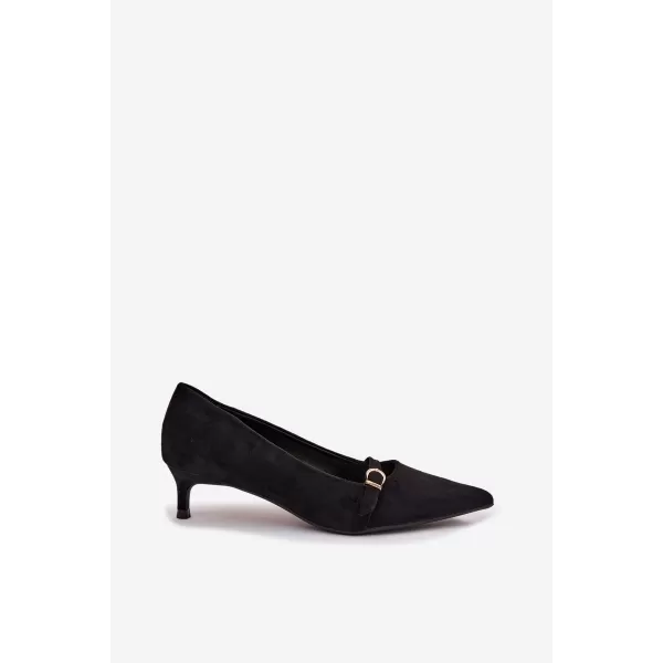  Dámske lodičky na podpätku BOTO PIRELA 42038 BLACK 
