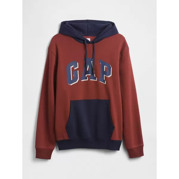  Pánska mikina GAP LOGO PULLOVER HOODIE 795560-00 BURNT RUSSET 