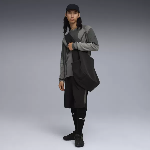  Pánska mikina PUMA X SAN SAN GEAR KNIT LS 632549-08 STUDENÁ STREDNE ŠEDÁ 