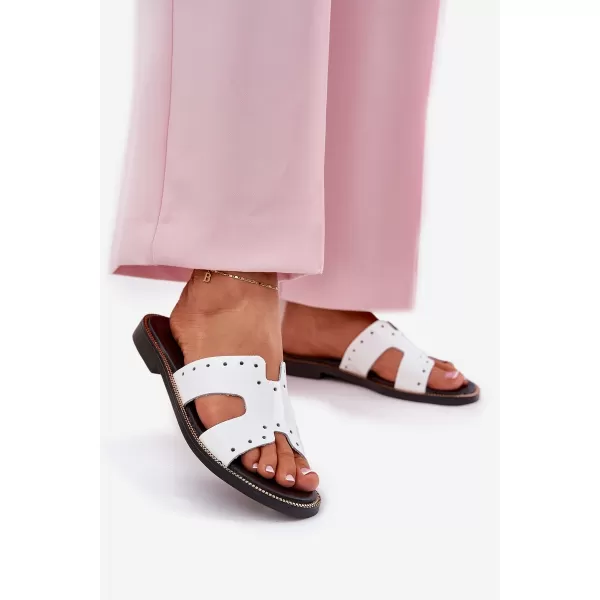  Dámske šľapky ZAZOO 40326 WHITE 
