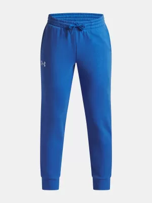 Chlapčenské tepláky UNDER ARMOUR UA RIVAL FLEECE JOGGERS 1379787-402 MODRÁ