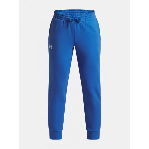  Chlapčenské tepláky UNDER ARMOUR UA RIVAL FLEECE JOGGERS 1379787-402 MODRÁ 