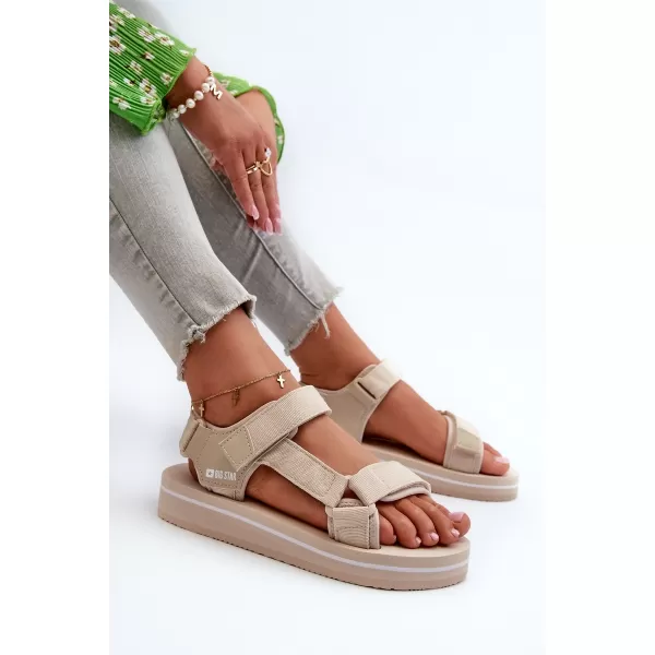  Dámske topánky BIG STAR NN274A535 BEIGE Big Star Shoes 