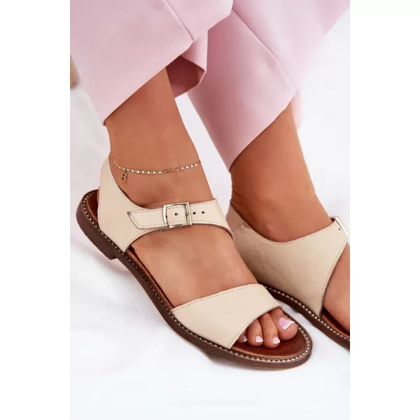  Dámske sandále ZAZOO 3014 BEIGE 
