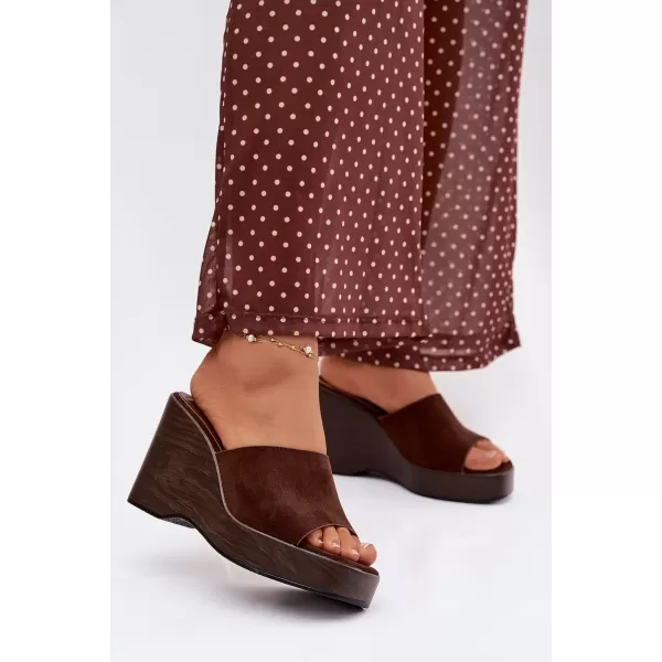  Dámske šľapky BOTO RAVELIA 41349 BROWN 