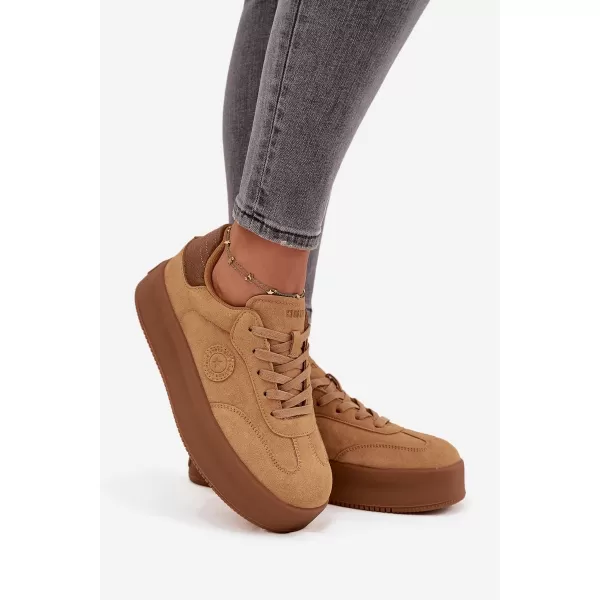  Dámske tenisky BIG STAR SS274762 BROWN/BEIGE Big Star Shoes 