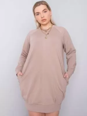 Dámske šaty BASIC FEEL GOOD RV-SK-6296.99 DARK BEIGE