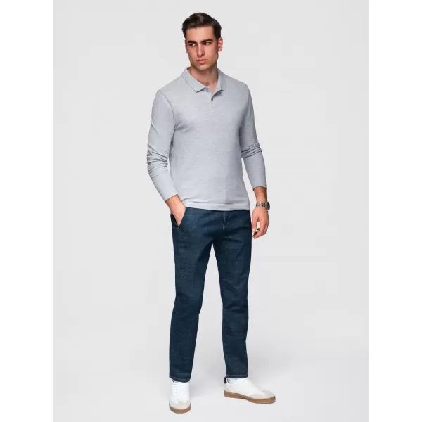  Pánske tričko OMBRE OM-POBL-0162 GREY MELANGE 