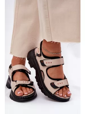 Dámske sandále ARTIKER 56C0471 BEIGE/BLACK