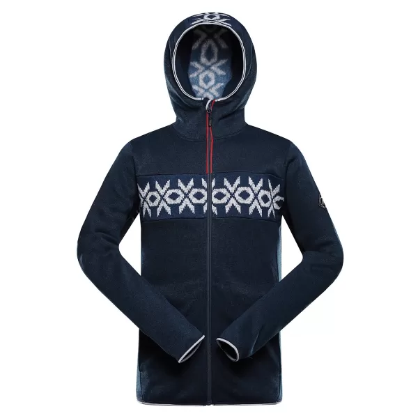  Teplý pánsky sveter ALPINE PRO NORES MODRÁ 