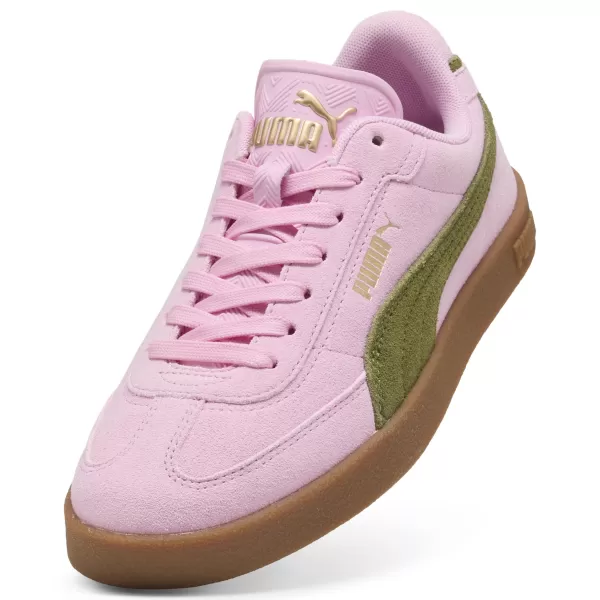  Čižmy PUMA CLUB II ERA SUEDE 400717_31 RUŽOVÝ LESK/OLIVOVO ZELENÁ 