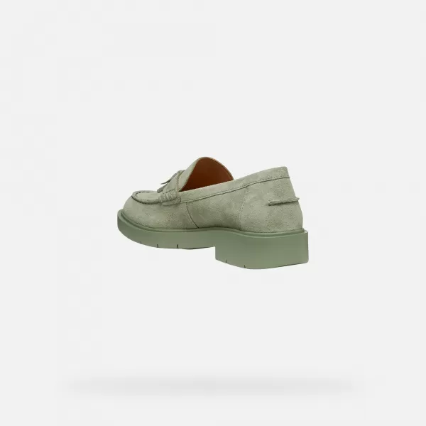  Dámske mokasíny GEOX SPHERICA EC1 B G013072 ZELENÁ 