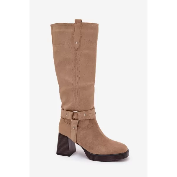  Dámske čižmy BOTO ALESSARA 40612 KHAKI 