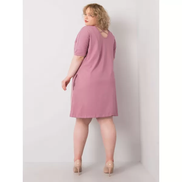  Dámske šaty BASIC FEEL GOOD RV-SK-6639.02X DARK PINK 