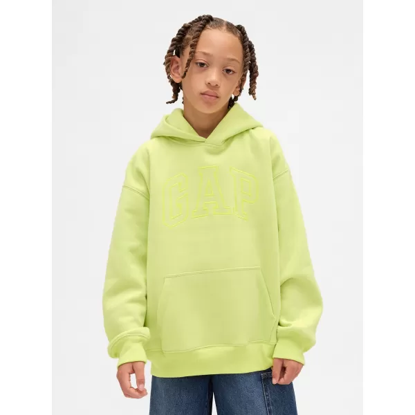  Detská mikina GAP RELAXED HOODIE PULLOVER 846224-02 LIMON 