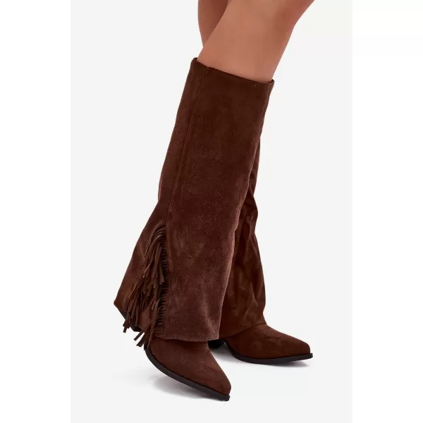  Dámske čižmy BOTO ZALIA 38567 BROWN 
