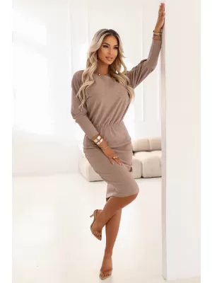 Šaty NUMOCO LARA 399-4 MOKA PENA