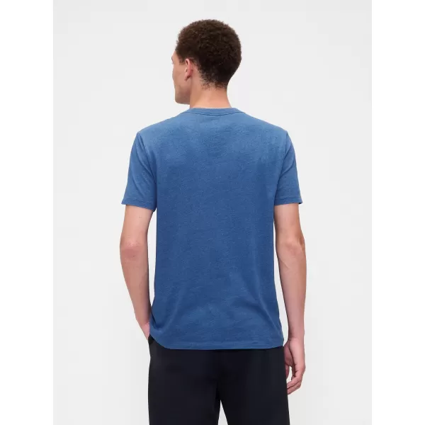  Pánske tričko GAP LOGO TEE 570044-45 LIGHT INDIGO 